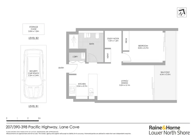 Floorplan of Homely apartment listing, 207/390-398 Pacific Highway, Lane Cove NSW 2066