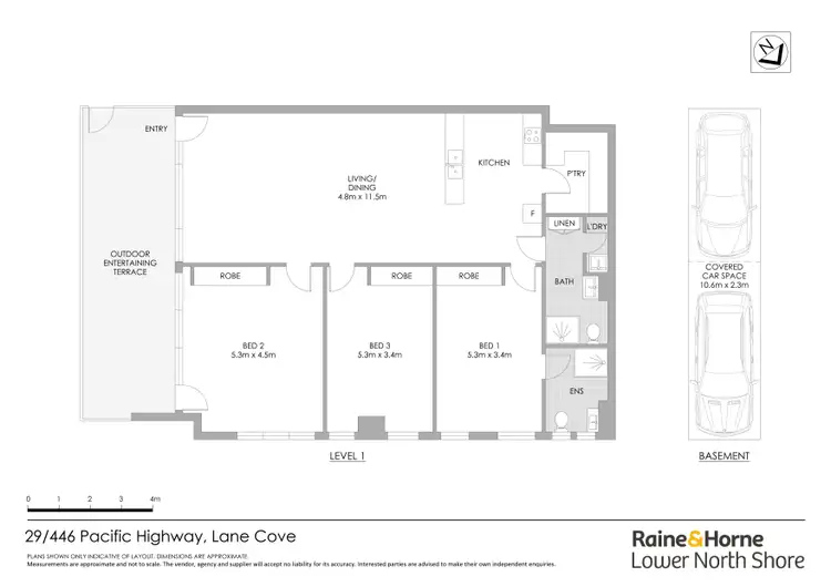 Floorplan of Homely apartment listing, 29/446 Pacific Highway, Lane Cove NSW 2066