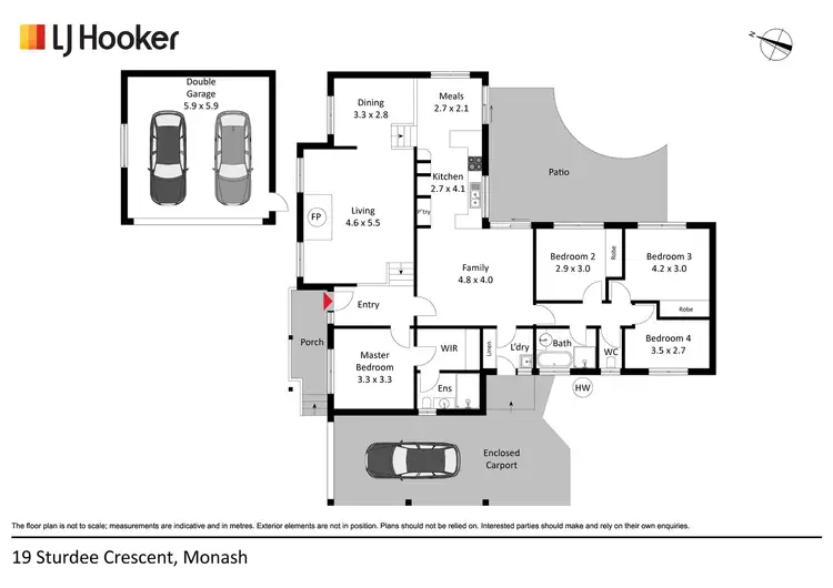 Floorplan of Homely house listing, 19 Sturdee Crescent, Monash ACT 2904