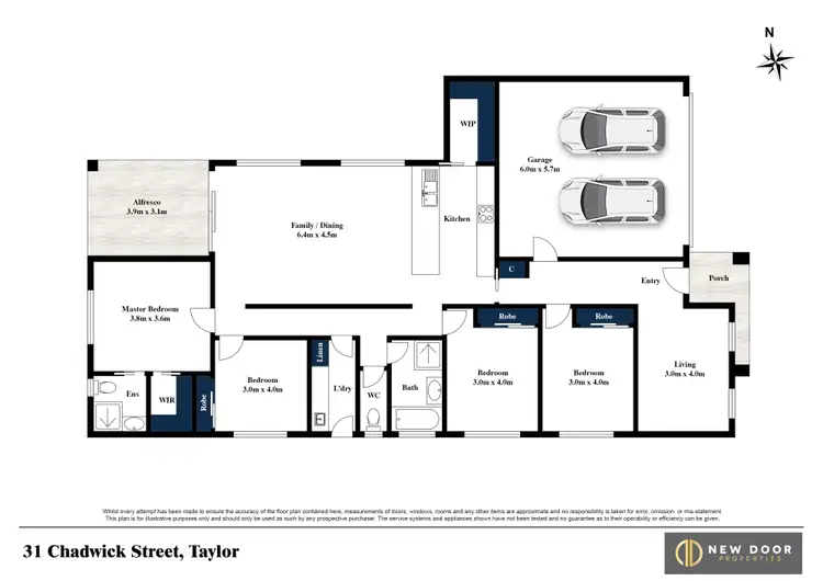 Floorplan of Homely house listing, 31 Chadwick Street, Taylor ACT 2913