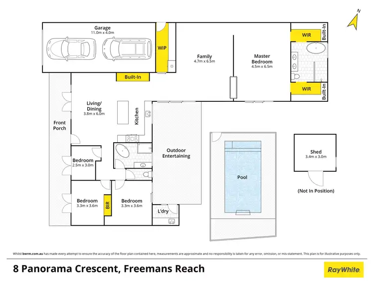 Floorplan of Homely other listing, 8 Panorama Crescent, Freemans Reach NSW 2756
