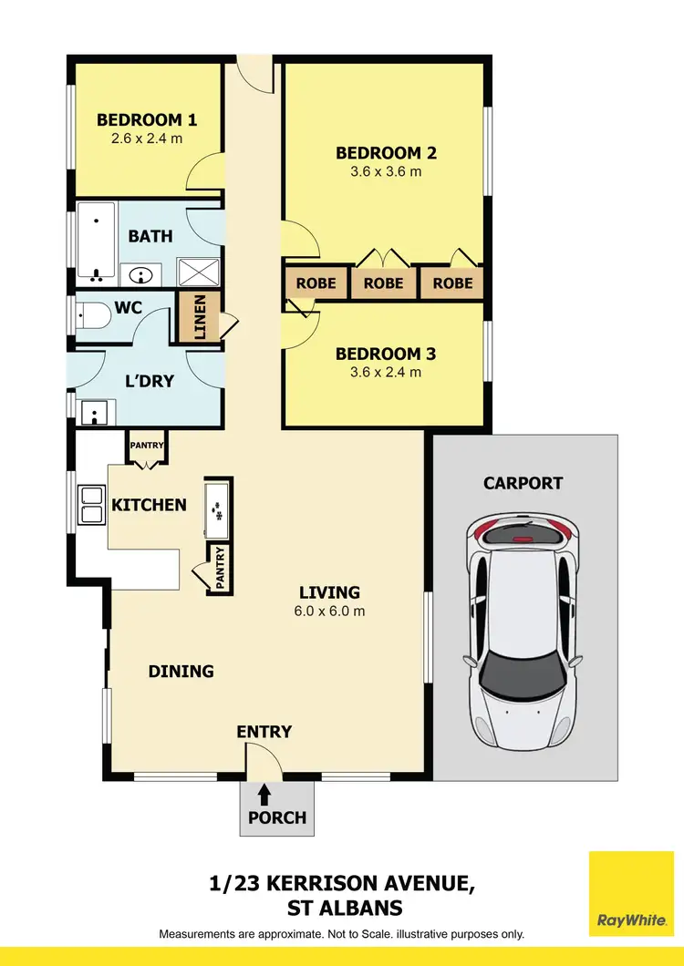 Floorplan of Homely house listing, 1/23 Kerrison Avenue, St Albans VIC 3021