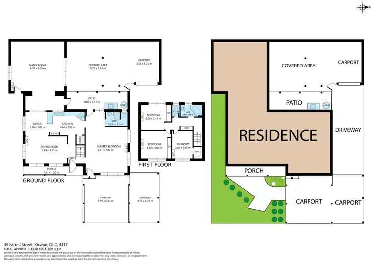 Floorplan of Homely house listing, 45 Farrell Street, Kirwan QLD 4817