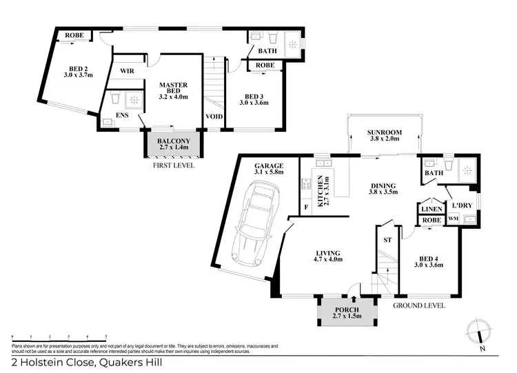 Floorplan of Homely house listing, 2 Holstein Close, Quakers Hill NSW 2763