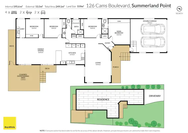 Floorplan of Homely house listing, 126 Cams Boulevard, Summerland Point NSW 2259