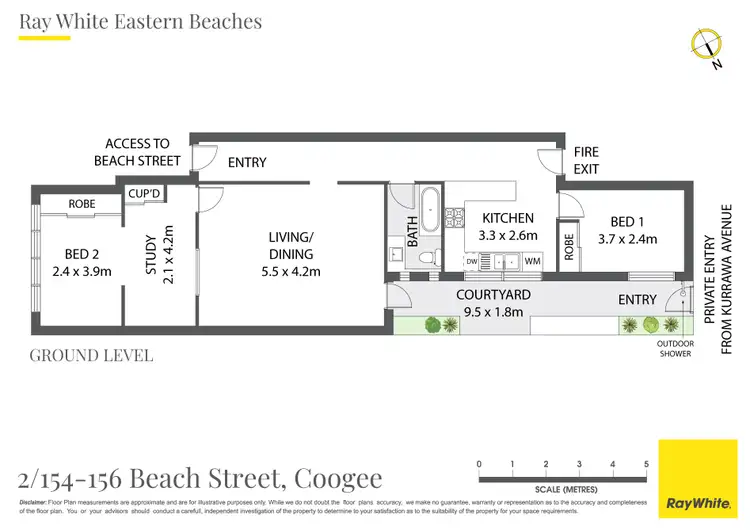Floorplan of Homely apartment listing, 2/154 Beach Street, Coogee NSW 2034