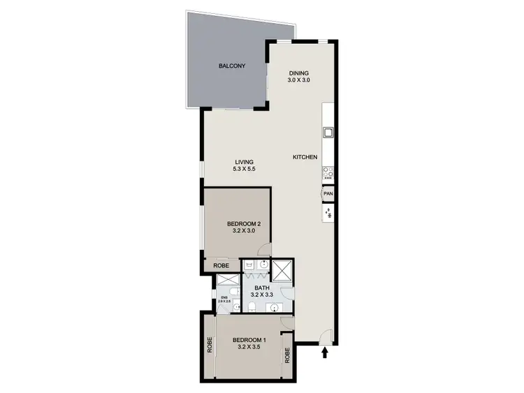 Floorplan of Homely apartment listing, 9/11 GLENLYON ST, Gladstone Central QLD 4680