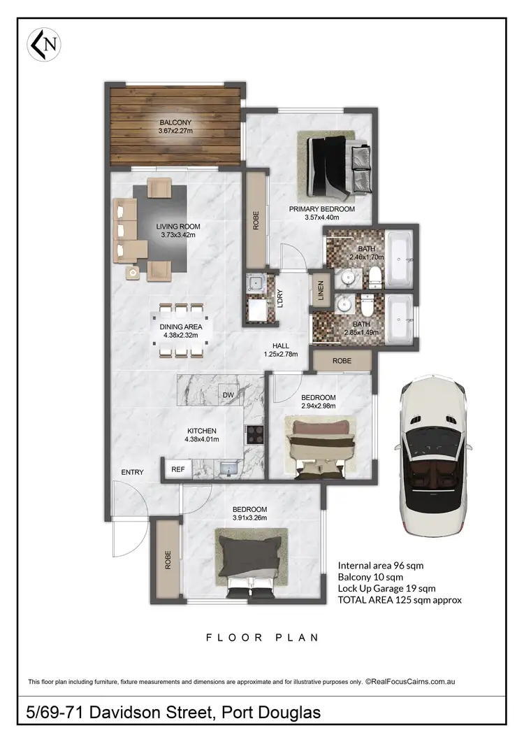 Floorplan of Homely apartment listing, 5/69-71 Davidson Street, Port Douglas QLD 4877