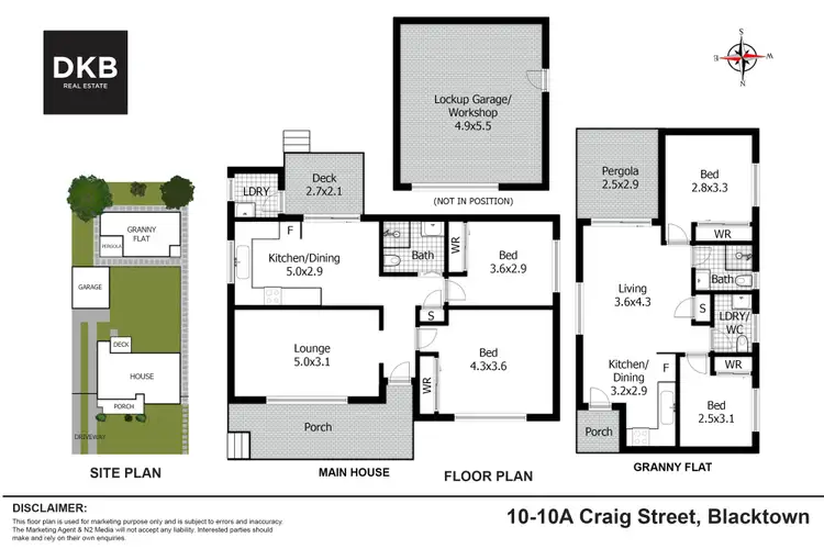 Floorplan of Homely house listing, 10-10A Craig Street, Blacktown NSW 2148
