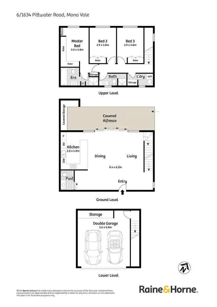 Floorplan of Homely townhouse listing, 6/1634 Pittwater Road, Mona Vale NSW 2103