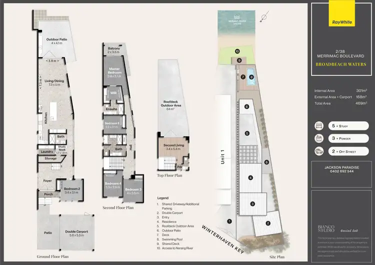 Floorplan of Homely house listing, 38B Merrimac Boulevard, Broadbeach Waters QLD 4218