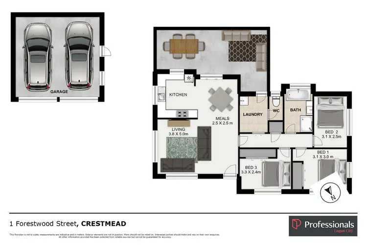 Floorplan of Homely house listing, 1 Forestwood Street, Crestmead QLD 4132