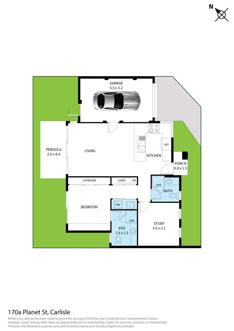 Floorplan of Homely villa listing, 170A Planet Street, Carlisle WA 6101