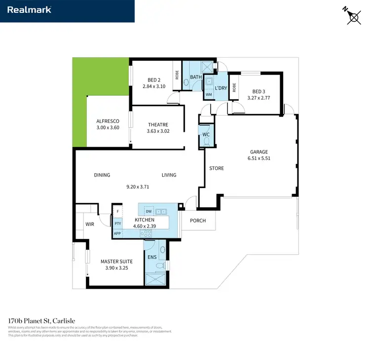 Floorplan of Homely villa listing, 170B Planet Street, Carlisle WA 6101