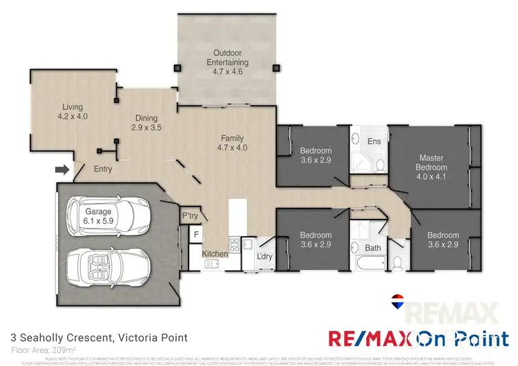 Floorplan of Homely house listing, 3 Seaholly Crescent, Victoria Point QLD 4165