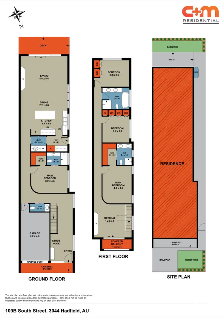 Floorplan of Homely townhouse listing, 109B South Street, Hadfield VIC 3046