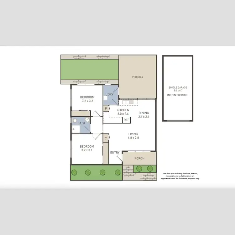 Floorplan of Homely villa listing, 19/5 Ovens Court, Werribee VIC 3030