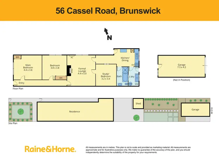 Floorplan of Homely house listing, 56 Cassels Road, Brunswick VIC 3056