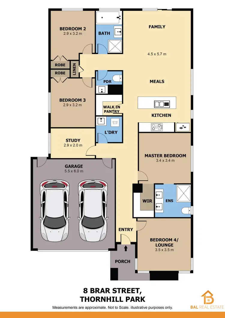 Floorplan of Homely house listing, 8 Brar Street, Thornhill Park VIC 3335