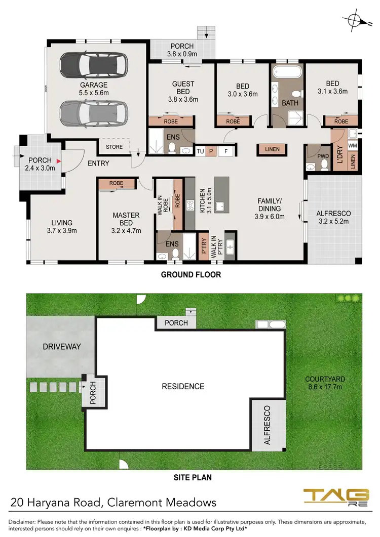 Floorplan of Homely house listing, 20 Haryana Road, Claremont Meadows NSW 2747