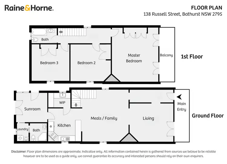 Floorplan of Homely house listing, 138 Russell Street, Bathurst NSW 2795