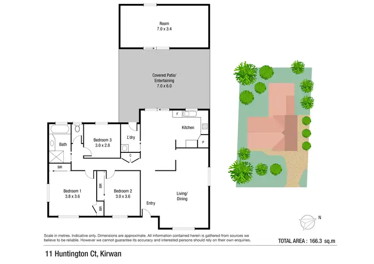 Floorplan of Homely house listing, 11 Huntington Court, Kirwan QLD 4817