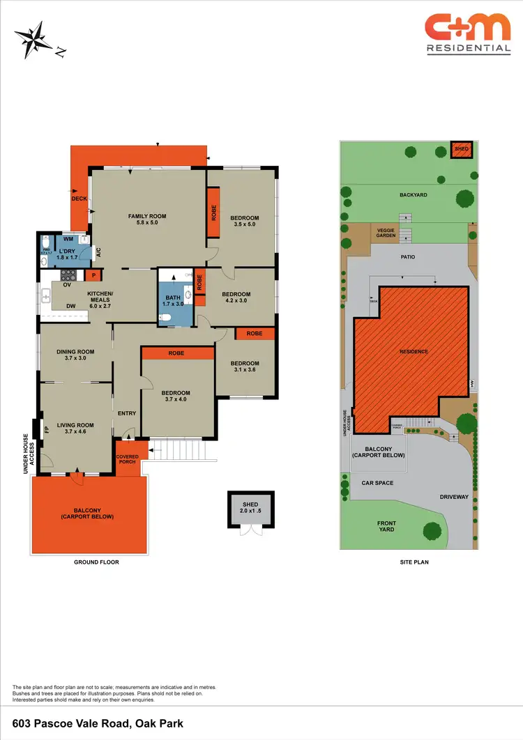 Floorplan of Homely house listing, 603 Pascoe Vale Road, Oak Park VIC 3046