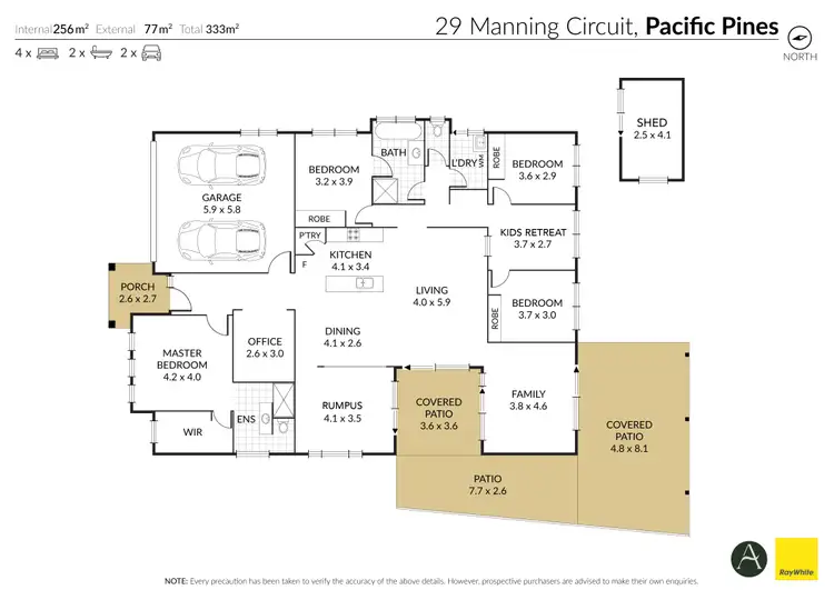 Floorplan of Homely house listing, 29 Manning Circuit, Pacific Pines QLD 4211