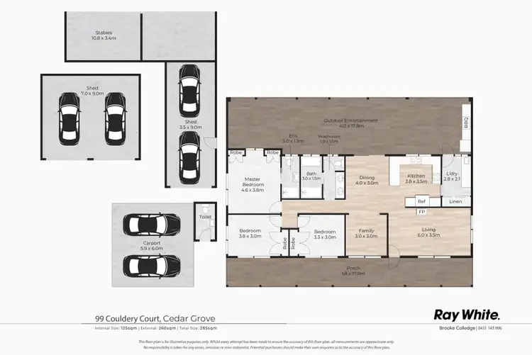 Floorplan of Homely house listing, 99 Couldery Court, Cedar Grove QLD 4285
