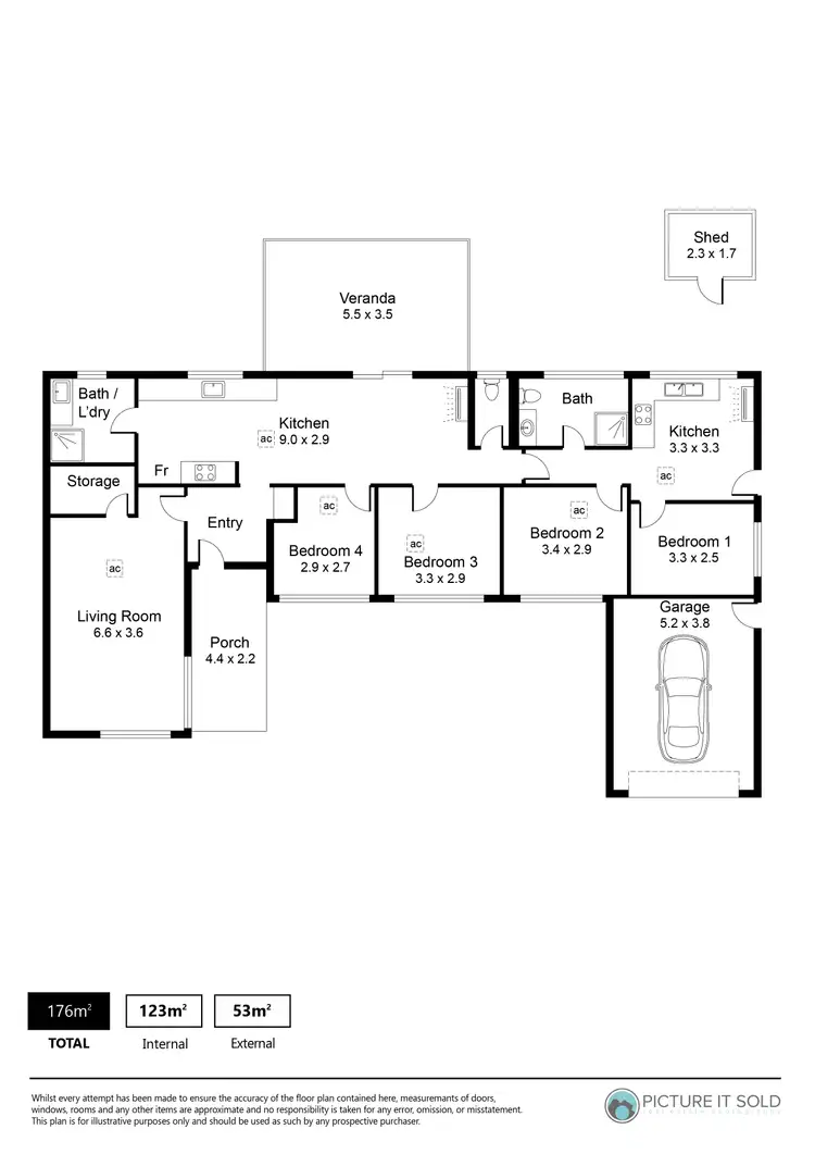 Floorplan of Homely house listing, 180 Kelly Road, Modbury Heights SA 5092
