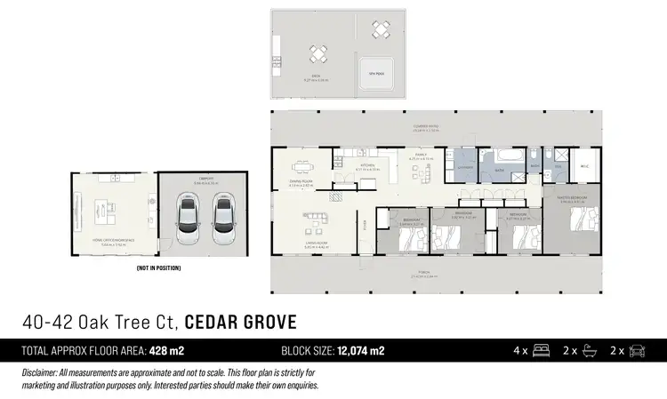 Floorplan of Homely house listing, 40-42 Oak Tree Court, Cedar Grove QLD 4285