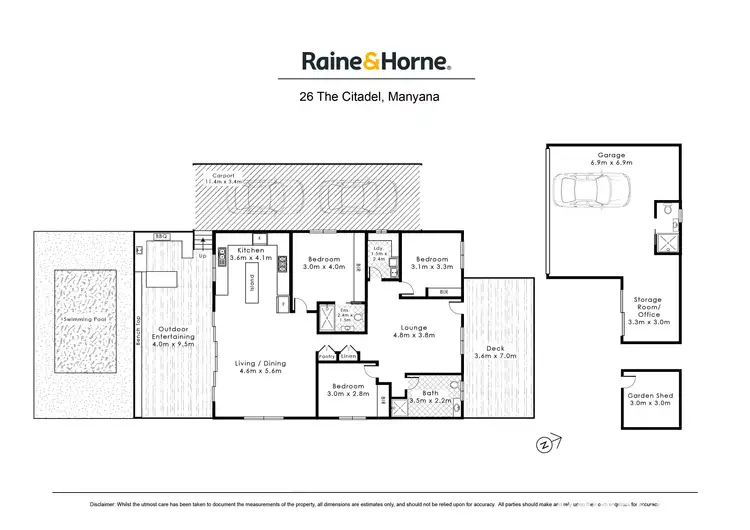 Floorplan of Homely house listing, 26 The Citadel, Manyana NSW 2539
