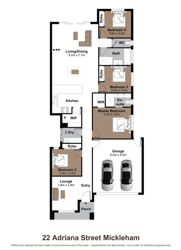 Floorplan of Homely house listing, 22 Adriana Street, Mickleham VIC 3064