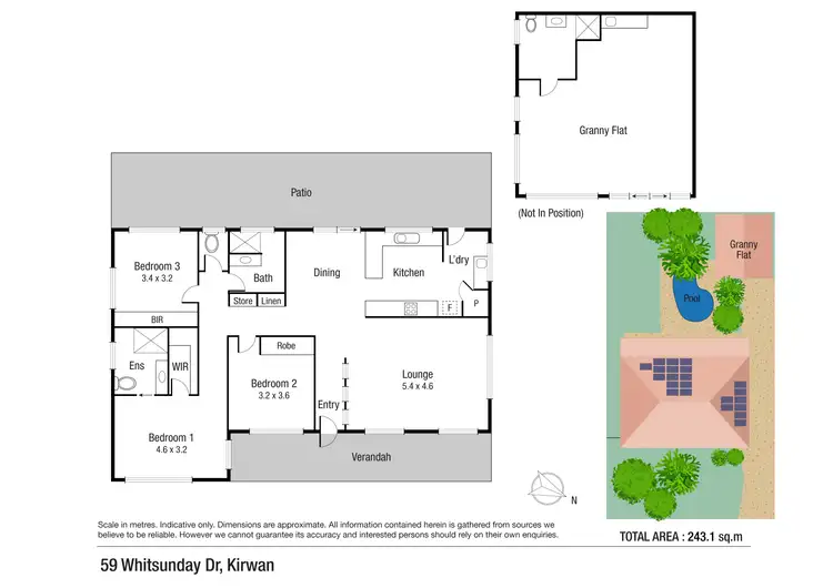Floorplan of Homely house listing, 59 Whitsunday Drive, Kirwan QLD 4817