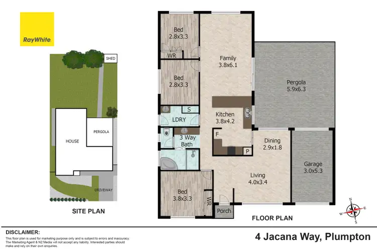 Floorplan of Homely house listing, 4 Jacana way, Plumpton NSW 2761