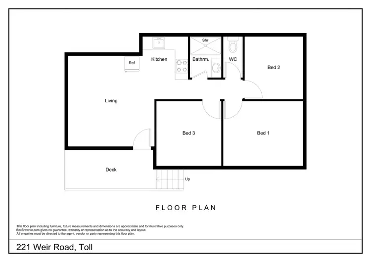 Floorplan of Homely house listing, 221 Weir Road, Toll QLD 4820