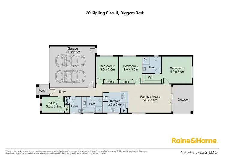 Floorplan of Homely house listing, 20 Kipling Circuit, Diggers Rest VIC 3427