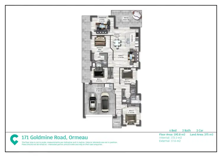Floorplan of Homely house listing, 171 Goldmine Road, Ormeau QLD 4208