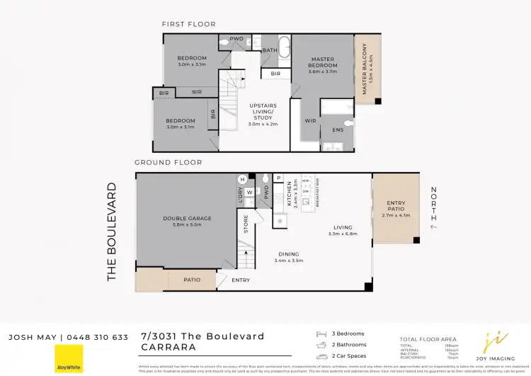 Floorplan of Homely townhouse listing, 7/3031 The Boulevarde, Carrara QLD 4211