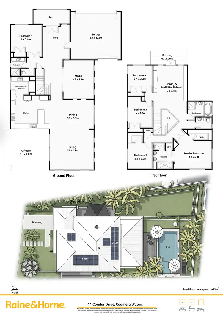 Floorplan of Homely house listing, 44 Condor Drive, Coomera Waters QLD 4209