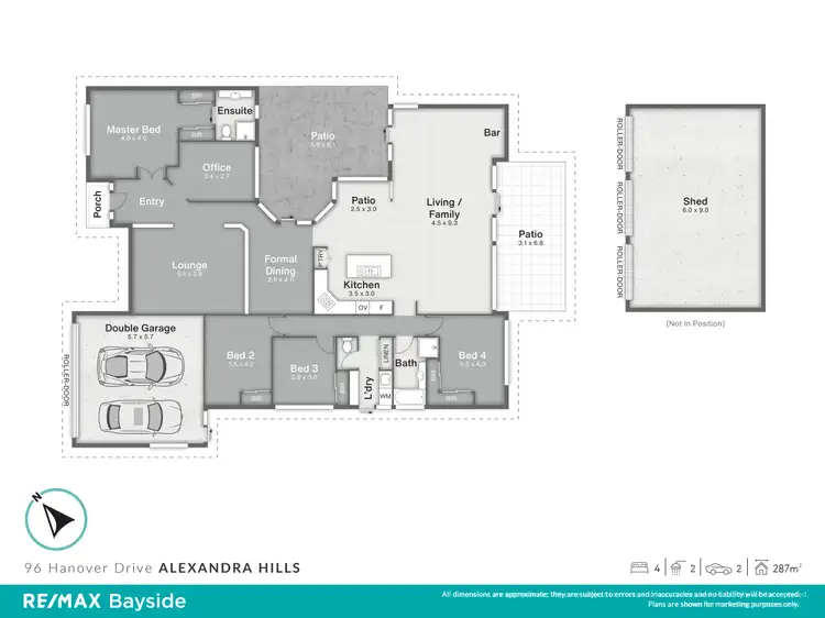 Floorplan of Homely house listing, 96 Hanover Drive, Alexandra Hills QLD 4161