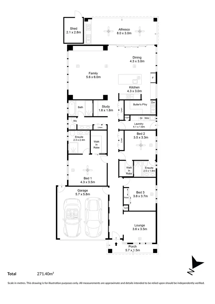 Floorplan of Homely house listing, 39A Flinders Road, Hillcrest SA 5086