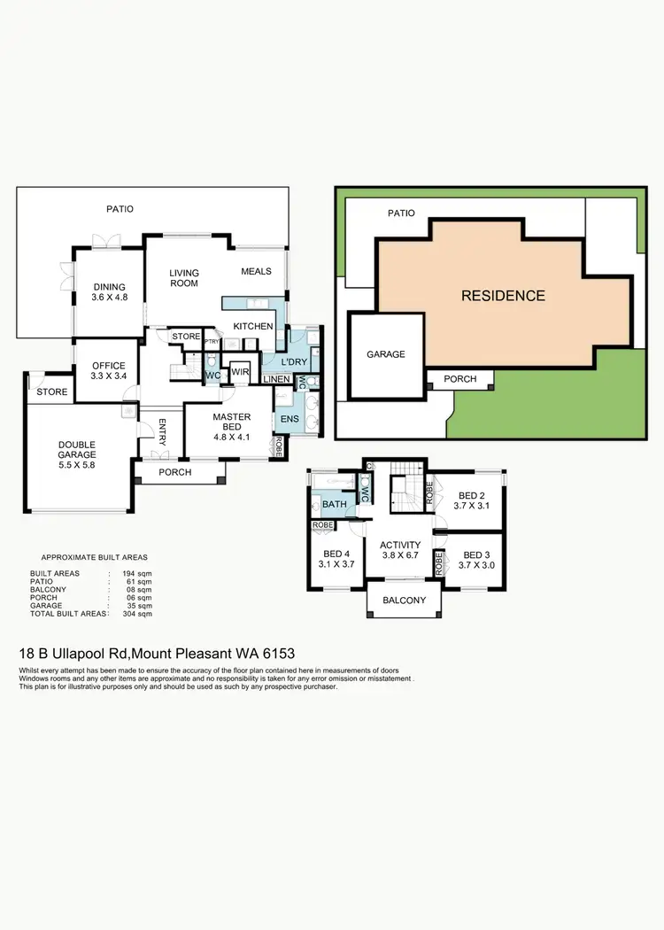 Floorplan of Homely house listing, 18b Ullapool Road, Mount Pleasant WA 6153