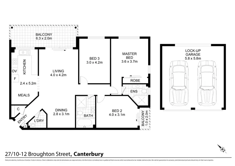 Floorplan of Homely apartment listing, 27/10-12 Broughton Street, Canterbury NSW 2193