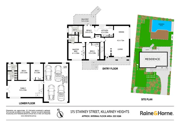 Floorplan of Homely house listing, 175 Starkey Street, Killarney Heights NSW 2087
