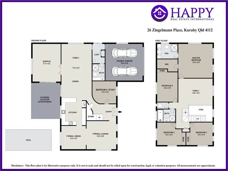 Floorplan of Homely house listing, 26 Zingelmann Place, Kuraby QLD 4112