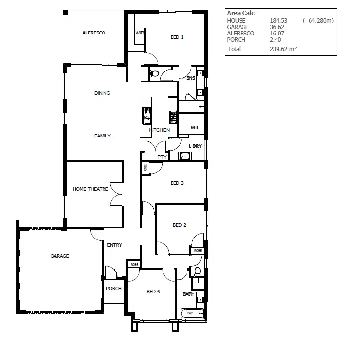 Floorplan of Homely house listing, 38 Makybe Boulevard, Byford WA 6122