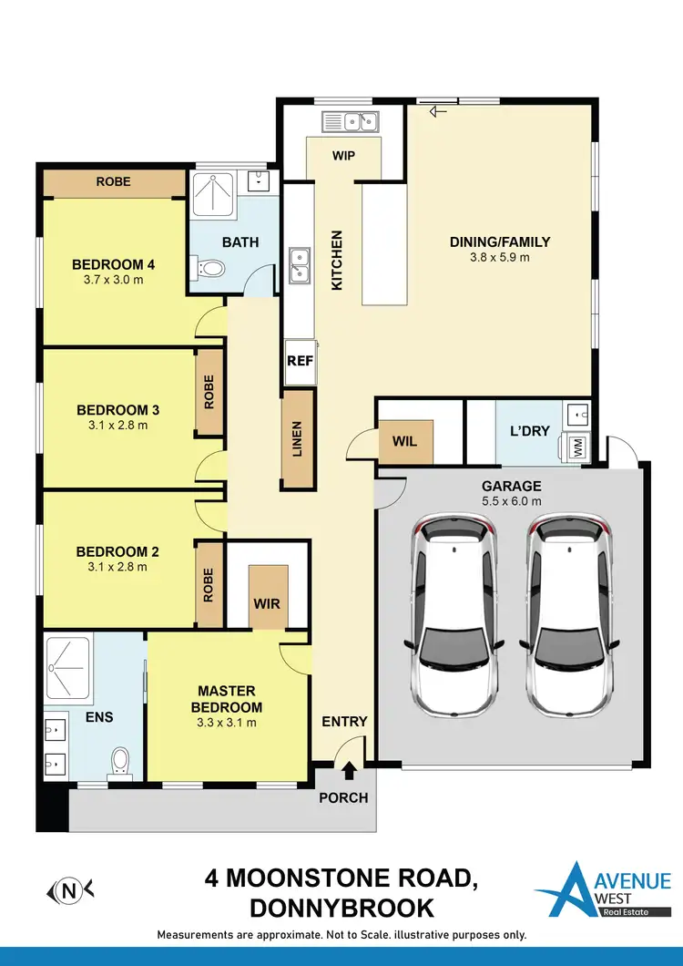 Floorplan of Homely house listing, 4 Moonstone Road, Donnybrook VIC 3064