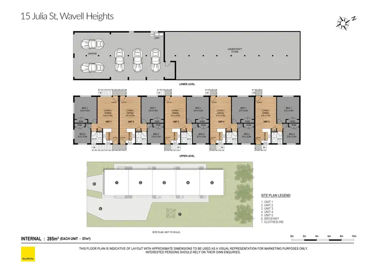 Floorplan of Homely block of units listing, 1-5/15 Julia Street, Wavell Heights QLD 4012