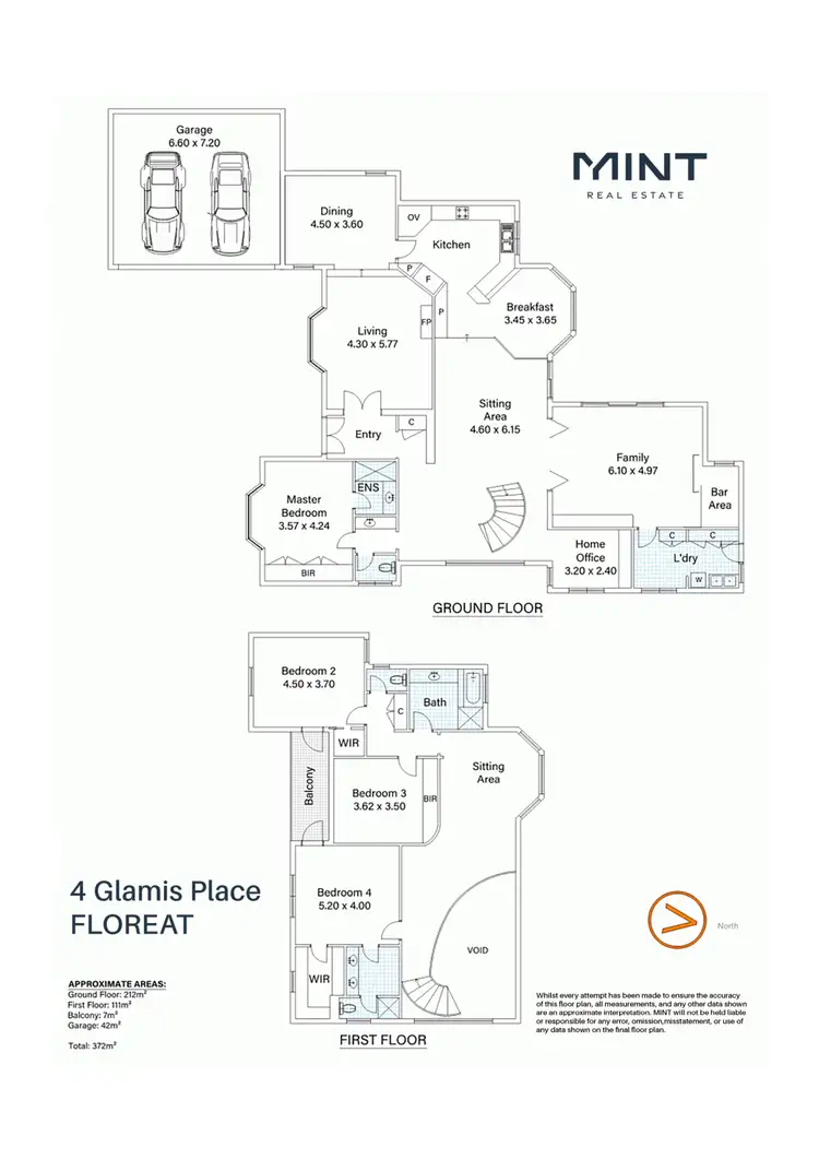 Floorplan of Homely house listing, 4 Glamis Place, Floreat WA 6014
